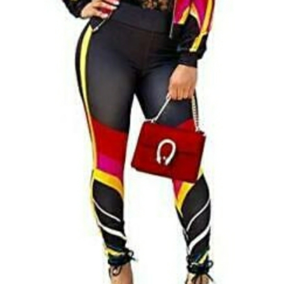 NWT Women's Juniors Bright & Trendy MS MOUSE XL Jacket & Leggings Tracksuit Set - Picture 3 of 16